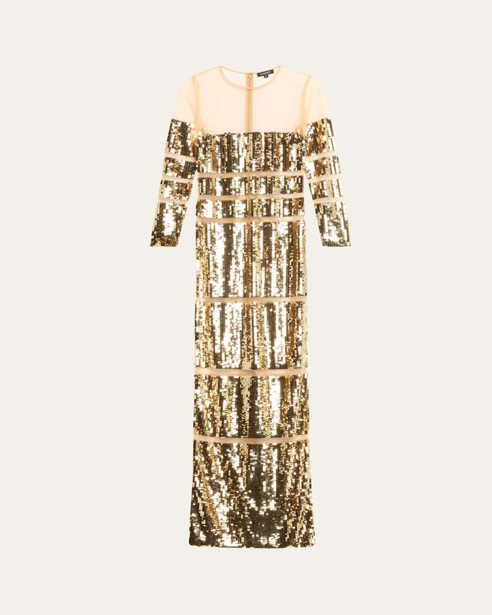 Desi Sequined Panel Dress